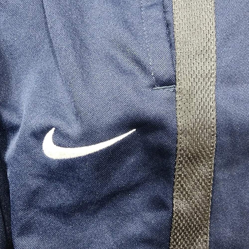 Nike Track Pants Womens S Blue Epic Training Side Stripe Zip Hem Soccer Gym